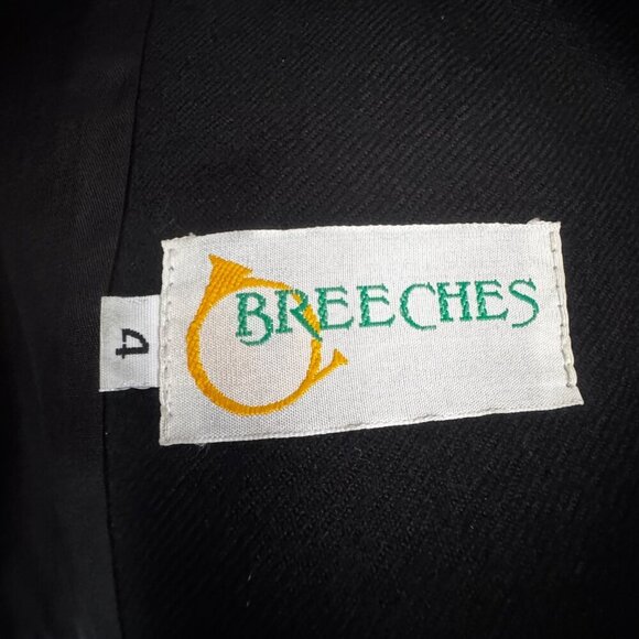 Vintage 1990's Black Blazer BREECHES brand size 4 womens like new - Picture 5 of 8